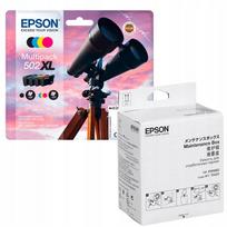 Rašalinių spausdintuvų kasetės Epson 502XL T02W6, 4 vnt. + atliekų rašalo talpa C13T04D100