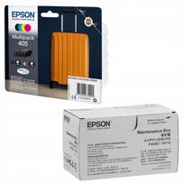 Epson 405 rašalų rinkinys, 4 vnt. + atliekų rašalo talpa C13T671500
