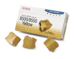 Rašalo kubeliai Xerox 108R00671, geltoni, originalūs, 3 vnt.
