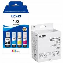 Priežiūros dėžutė Epson T04D1 EWMB2 ir rašalo rinkinys 102 T03R6 (4 spalvos)