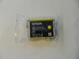 Rašalo kasetė EPSON T0714 geltona, tinka DX7450, DX8450