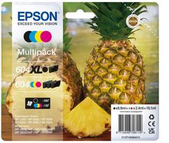 Epson 604XL rašalo kasetės rinkinys, 4 vnt., juoda