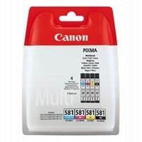 Rašalo kasetės rinkinys CANON CLI-581, 4 spalvos (CMYK), originalios