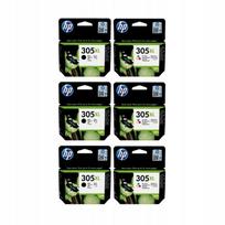 Rašalo kasetės HP 305XL juodos (3 vnt.) ir spalvotos (3 vnt.), 3YM62AE / 3YM63AE
