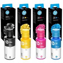 Rašalo kasetės HP 32XL + 31, tinka HP Smart Tank 670, 675, 7005, 7305, 7605, 7306, 7308, 4 vnt.