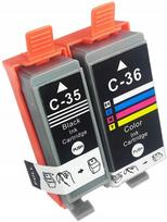 Rašalo kasetės Canon PGI-35 juoda ir CLI-36 spalvota, tinka iP100, iP110, TR150 spausdintuvams