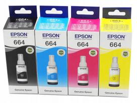 Rašalo rinkinys Epson T664-CMYK juoda, raudona, mėlyna, geltona, originalus