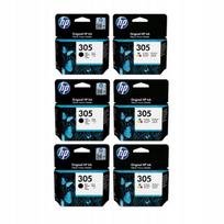 Rašalo kasetės HP 305 rinkinys, 3x3YM61AE + 3x3YM60AE