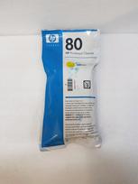 HP 80 geltonas spausdintuvo galvutės valiklis, C4823A