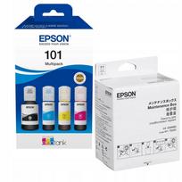 Epson 101 (C13T03V64A) rašalo rinkinys, 4 vnt. + atliekų rašalo talpa (C13T04D100)
