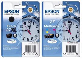 Rašalų rinkinys EPSON 27XL, juoda ir spalvotos CMYK