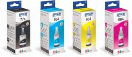 Rašalo rinkinys EPSON 774, 664, 7741, 6641, 6642, 6643, 6644, 4 spalvos