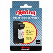 Rašalinė kasetė Rotring juoda, GR.927 R780581, kaip HP 45 51645A, 42 ml