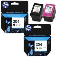 Rašalo kasetės HP 304 (N9K05A, N9K06A), tinka DeskJet 3760, 3752, Envy 5010, 5020, 5030, 5032