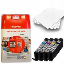 Rašalo kasetės Canon CLI-581 CMYK rinkinys + fotopopierius, tinka PIXMA TR8550, TR7550, TS6150, TS6151