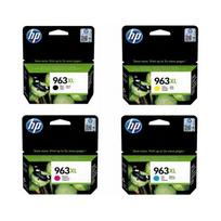 Rašalo kasetės HP 963XL, juoda + 3 spalvotos (CMY)