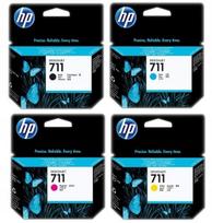 Rašalinių spausdintuvų kasetės HP 711 juoda ir spalvotos, T120/T520