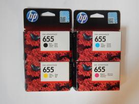 Rašalo kasetės HP 655 CMYK, 4 vnt., originalios