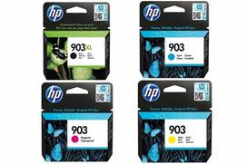 Rašalo kasetės HP 903XL juoda, 903 spalvotos, 4 vnt., 6950/6960/6970