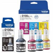 Rašalo rinkinys Brother BTD100CLVAL, BTD100BK, 4 vnt., tinka DCP-T230, DCP-T430W, MFC-T930DW