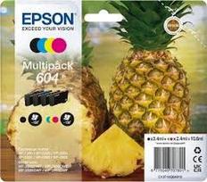 Rašalo kasetės EPSON 604 CMYK, 4 vnt., C13T10G4010