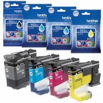 Rašalo kasetės Brother LC552XL, 4 spalvos, MFC-J3960DW / J3660DW