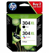 Rašalų rinkinys HP 304xl BK + CMY, tinka DESKJET 2620, 2630, 3730, 5010