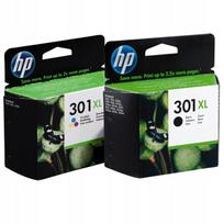 Rašalo kasetės HP 301XL juoda + spalvota, CH563EE CH564EE, tinkamos DeskJet 2320, 2710, 2720