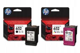 Rašalinių kasetų rinkinys HP 652, spalvota ir juoda (F6V24AE + F6V25AE)