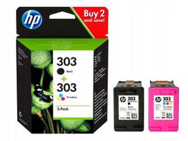Rašalo kasetė HP 303 juoda ir spalvota, standartinė