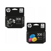 Rašalo kasetės HP 308 juoda 7FP21UE ir spalvota 7FP20UE