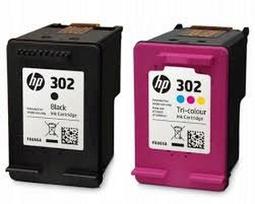 HP 302 juoda ir spalvota rašalinės kasetės (F6U66AE, F6U65AE)