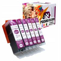 Rašalo kasetės CANON PIXMA PGI-580 CLI-581, 6 vnt., tinka TS705a, TS6350a, TS6250, TS8350, TS9550