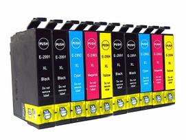 Rašalo kasetės Epson T2991, XP235, XP332, XP335, XP435, 10 vnt.
