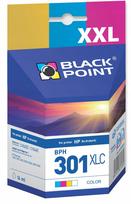 Rašalo kasetė BLACK POINT BPH301XLC, HP 301XL, CMY, pakaitinė