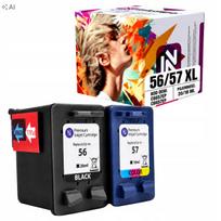 Rašalinė kasetė Inkdigo 56 XL, 57 XL, suderinama su HP DeskJet 450, su TÜV sertifikatu