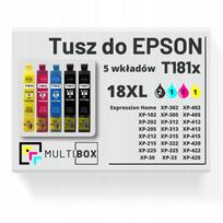 Rašalo kasetės EPSON 18XL T181, 5 vnt., tinka Expression Home XP-302, XP-325, XP-412