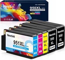 Rašalo kasetės HP 950XL/951XL, didelės talpos, 5 vnt.