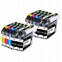 Rašalo kasetės Brother LC123XL, 10 vnt., tinka MFC-J470DW, MFC-J650DW, DCP-J132W, DCP-J752DW