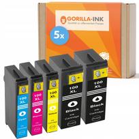 Rašalo kasetė LEXMARK 100 XL, 5 vnt., tinka S301, S305, S405, Pro205