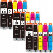 Rašalinių kasečių rinkinys Canon Pixma MG5750 TS6350, 15 vnt., PGI-570 CLI-571 XL, su lustu