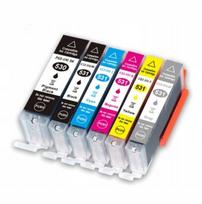 Rašalo kasetės Canon Pixma PGI-530XL CLI-531XL TS8750/TS8751, 6 vnt. rinkinys