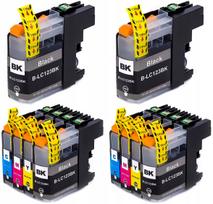 Rašalo kasetės Brother LC123 XL, 10 vnt., tinka DCP-J132W, DCP-J152W, DCP-J552DW, DCP-J752DW spausdintuvams