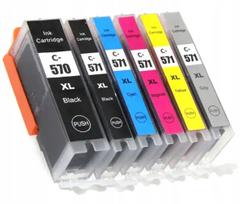 Rašalo kasetės Canon Pixma MG 5750 XL, PGI570XL, CLI571XL, 6 vnt.