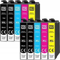 Rašalo kasetės EPSON 502 XL, 10 vnt., tinka XP-5100, XP-5150, XP-5155, WF-2800, WF-2860