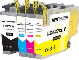 Rašaliniai kasetės Brother LC-427 XL, 4 vnt., didelės talpos, tinka HL-J6010DW, MFC-J5955DW, J6955DW