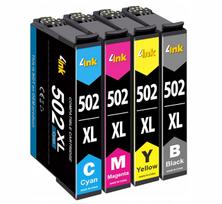 Rašalo kasetės Epson 502 XL, 4 vnt., XP-5100/XP-5150/XP-5155 spausdintuvams