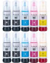 Rašalo kasetė EPSON 103 EcoTank, 10 vnt., skirta L3160, L3150, L3110, L3210, L3251, L3256