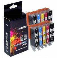 Rašalo kasetės CANON CLI571, 10 vnt., spalvotos ir juodos, MG5750, TS5050