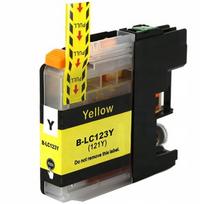 Geltonas rašalo kasetė BROTHER LC123, tinka MFC-J6520DW, MFC-J6920DW, DCP-J4110DW spausdintuvams
